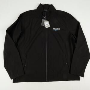 NEW Trimark Men's 2XL Amazon M-Karmine Soft Shell Full Zip Jacket Black